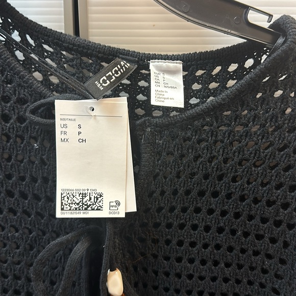 H&M beach dress size S NWT Black - Picture 4 of 8
